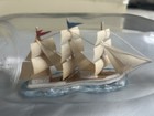 Rare Handmade Tramp  Folk Art Ship In A Bottle - 1940   s