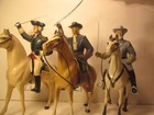 Vintage Hartland 3 Generals  R e  Lee g washington g custer Complete 800 Series