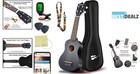 21-inch Soprano Ukulele Beginner Pack - Gig Bag  Tuner   Free Lessons Included