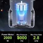 5000 Psi Electric Pressure Washer High Pressure Washer Portable Powered Washer