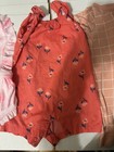 Baby Girl Rompers Lot Cotton Multicolor Pink Coral White Blue Floral Grid