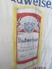 Vintage    80s Budweiser King Of Beers Label Beach Towel 100  Cotton