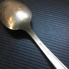 Vintage 1960s Rogers   Bro  Silver Plated Spoon Detailed Floral Engraving 8 25 l