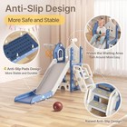 6 In 1 Toddler Slide - L-shaped Baby Slide For Toddlers Aged 1-3 With Basketball