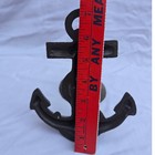 Vintage Cast Iron Nautical Anchor Wall Bell Ship Dinner Bell Patio Porch Decor