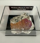 Authentic Berlin Wall Fragment Graffiti Paint Display Case Purchased Berlin 1991