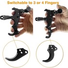 Archery Release Aid  3 4 Finger Grip Thumb Trigger Caliper  Compound Bow Hunting
