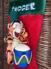Vtg Disneys 3d Tigger Drummer Plushie Christmas Stocking 17   x9   