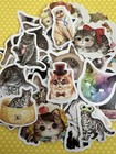 Huge Lot Of 90 Kawaii Kittens Cats Memes Stickers Scrapbooking Collage Paper