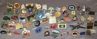 Vtg Lot Of 40  Lapel Pins And Buttons Sports Travel Beer Food Mix