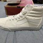 Size 13 - Vans Sk8- High True White New In Box Free Shipping  