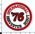 1976 International Harvester Scout Embroidered Patch Ivory dark Red Iron sew-on