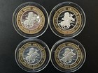 4x  999 Pure Silver Limited Edition Native American Series Silver Strikes