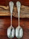 Sterling Silver Pair Shiebler Etruscan Demitasse Spoons  No Mono