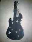 Neon Guitar Shape Cd Rack Holder Tower Nostalgic Blue Light Memory Lane 31 75    H