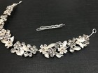 Vintage Headband Bridal Wedding Crystal Rhinestone Hair Accessories Silver Ha910