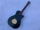 Washburn Black Resonator Dobro Guitar  Maple Neck  Rosewood Fingerboard