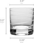 Cheers 4-pc 12 75oz Dof Glasses  Dot   Swirl  Dishwasher Safe