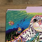 New Vtg Lisa Frank File Brights Folder Seal Pup Sea Colorful Not Used