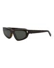 Saint Laurent Womens Cat Eye Havana Havana Grey Fashion Designer Eyewear