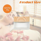 4packs 0 5oz Round Frosted Glass Cream Jar Bottles 15ml Empty Sample Jars With W