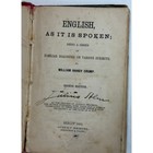 1881 English As It Is Spoken William Hanby Crump 8th Ed Antique Book