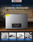 Creworks 30l Ultrasonic Cleaner With Degas Gentle Modes 600w Heater 30min Timer