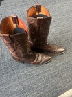 1883 Men s Lucchese Ostrich Leg Brown Western Cowboy Boots  Us 8 5  Mpn 800508