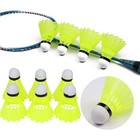12pcs White Goose Feather Shuttlecocks Badminton Ball Sport Training Game Fans
