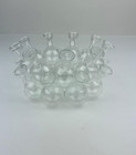 Vintage Mcm Plant Propagation Station Glass 18 Bud Vase Cluster Ring Mid Century