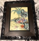 Rare Antique Chinese Table Screen From 1800 s