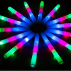 28pcs Led Foam Glow Sticks - Colorful Light Up Party Supplies For Weddings  Rave