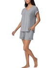 Women s Nautica Top   Short Pajama Set Sz M Nwt Gray