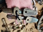 Pair Of Vintage Cast Bronze 5  Jam Cleats  With Beautiful Patina 