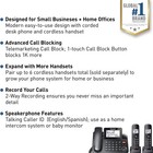 Panasonic Corded cordless Phone With Answering Machine   Call Block  2 Handsets