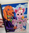 Vintage 90 s Lisa Frank Notebook Doglas Catrina Wedding Dog Cat   Coloring Book