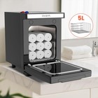 Tasalon 5l Hot Towel Warmer Cabinet  Aluminum Inner Chamber - Medium  Black