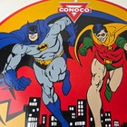 Vintage Conoco Gasoline Porcelain Sign - Batman Robin N-tane Comic Gas Pump Sign
