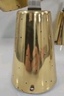 Very Nice Vintage Mid Century Teak brass Pendant Lights  1950s  Scandinavian 