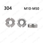 304 Stainless Steel Round Slotted Nuts M10 M12 M14 M16 M18 M20 M22 M24 M30-m50