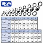 100pcs Heavy Crane Swivels Fishing Swivel Fishing Tackle Fishing Group Connector