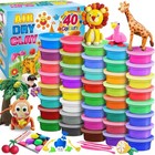 Modeling Clay Kit - 40 Colors Air Dry Clay Diy Molding Clay With Tools  Kids    