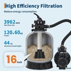 Sand Filter 1 5hp Pump 4500 Gph Swimming Pumps System Outdoor Pool Cleaning Pump