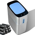  Slim Bathroom Trash Can Automatic Touchless small Stainless Steel Garbage Can 