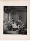 Rustic Victorian Spy     Revolutionary War Interior Scene 1892 Engraving