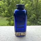 Antique Cobalt Blue Glass Bottle Krash   Facial Oil Formula 89 New York Cosmetics