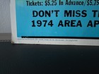 Allman Brothers Band W  Boz Scaggs Gig Poster 1974 - San Diego Original -14x22 