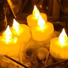 6 Flameless Led Tealights With Timer  Battery Operated  200  Hour Battery Life