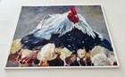 Rooster Chicken Farmhouse Wall Art Giclee Print Limited Edt  W  Signed Coa