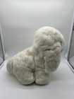 Vintage Russ Berrie White Plush Dog Terrier Shaggy 12    Stuffed Animal Toy